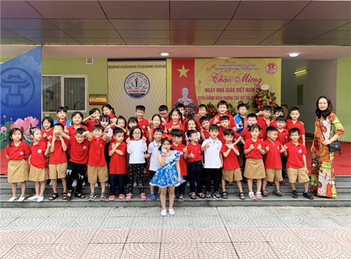 Lớp 1A chào mừng ngày nhà giáo Việt Nam 20/11/2020